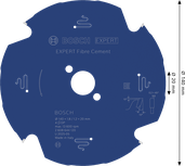 BoschEXPERT 纤维水泥圆锯片 140mm。